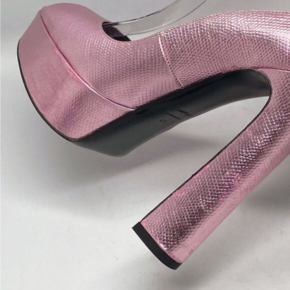 Tom Ford Lizard-Embossed Leather Platform Pumps size 40 - Picture 13 of 16